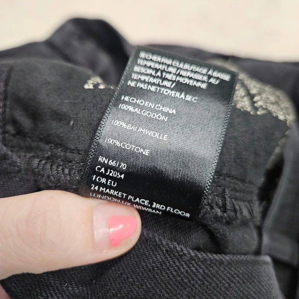 BDG Denim Shorts Women 27 Black High Rise Roll Up Hem Urban Outfitters‎ Casual